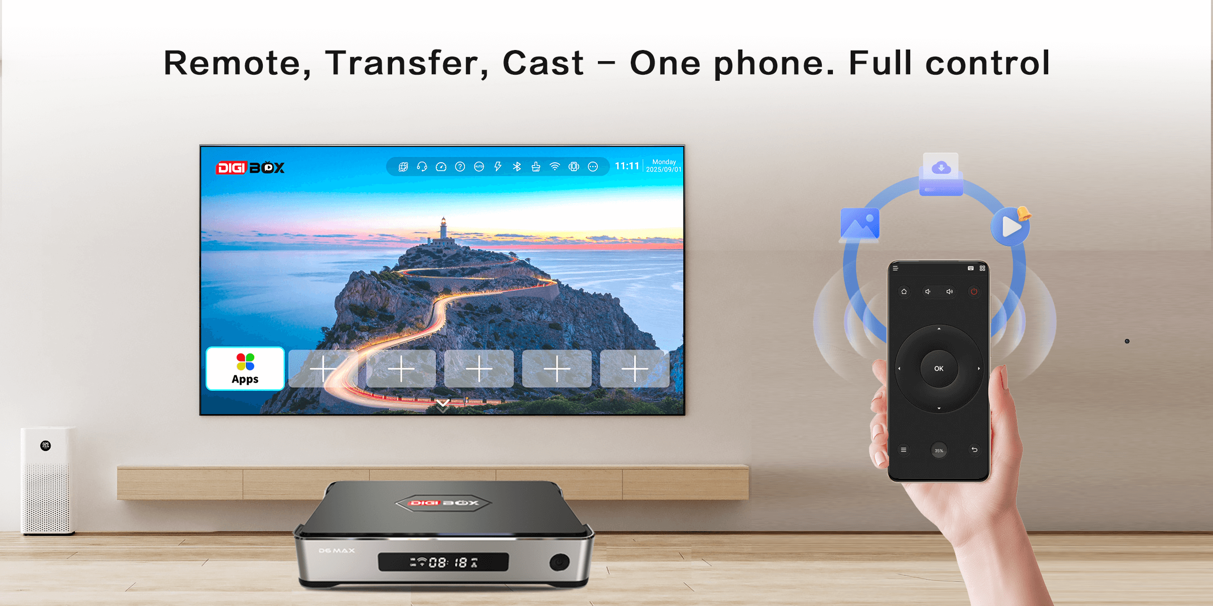 D6 MAX Phone Remote lTransfer